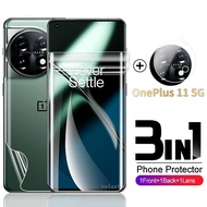 3IN1 Front Back Full Cover Protection Hydrogel Film For OnePlus 11 OnePlus11 One Plus 11 5G 2023 Screen Protector Film,Not Tempered Glass