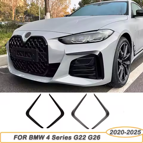 For BMW 4 Series G22 G26 420i 430i i4 M50 M Sport 2020-2025 Front bumper side spoiler Fog Light Fram