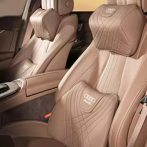 Audi A3 8l A1 Q5 TT mk2 A5 A4 B7 B8 B5 A6 C7 C6 Q7 Q3 RS3 5D design memory cotton car leather headre