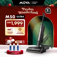 MOVA M50 Ultra Wet Dry Floor Washer & Vacuum Cleaner | First Foldable Handle | Tri-Edge Cleaning | 1