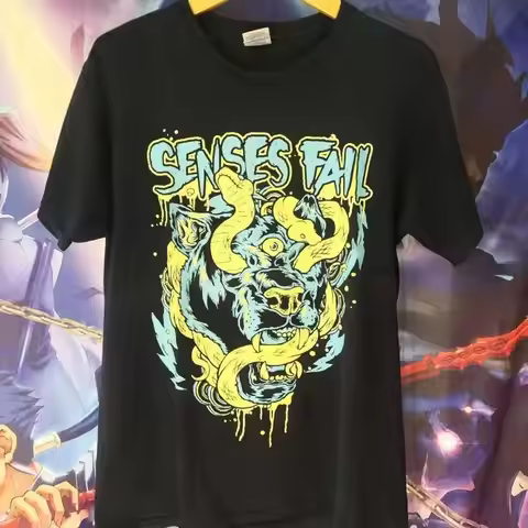 Retro Senses Fail Concert Men S 235XL T shirt