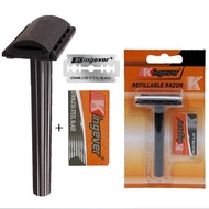 KING EVER SHAVER BLADE GileTte RubieE Click Shaving 1 Razor with FREE Blade-good and quality