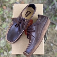 [READY STOCK] CLARKS NATALIE 08 Genuine Coffee Leather S1900001 Kasut Kulit Lelaki Men Man Shoes