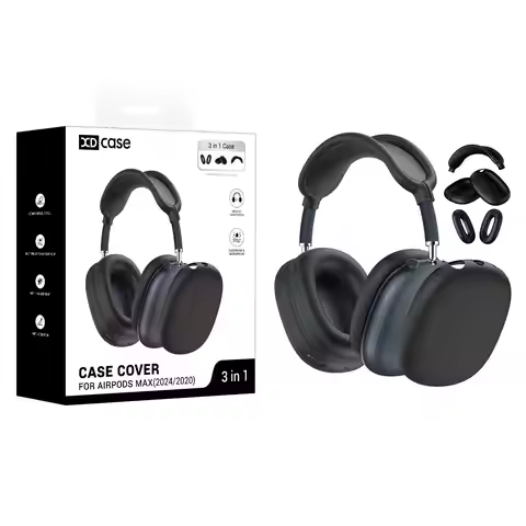 XDcase 3 in 1 Silicone Headset Protective Case For Apple AirPods Max / Max 2 Multimedia Earphones Pr