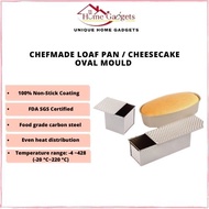 【READY STOCK】CHEFMADE Non-Stick Loaf Pan Corrugated Toast Box / Cheesecake Oval Mould Baking Mold