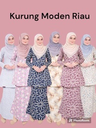 BAJU RAYA 2024 KURUNG MODEN RIAU COTTON DHIA COTTON XS to 4XL