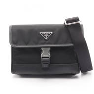 【二手】Prada PRADA 單肩包 RE NYLON TESSUTO+SAFFIANO 智慧型手機殼 2ZH1082DMHF0002 黑色尼龍 Saffiano 皮革單肩包 男士 全新