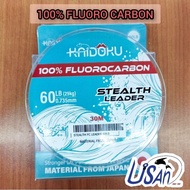 👍KAIDOKU 100% FLUORO CARBON STEALTH LEADER TALI TANGSI TALI PERAMBUT