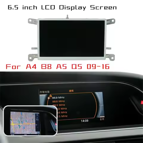R2-8T0919603E F G A New 6.5Inch LCD Display Screen For - A4 B8 A5 Q5 09-16 MMI Multi Media Car GPS N