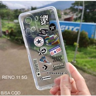 LAYAR Latest Reno 11 5G Clear Case - CNVR Image Motif Case - OPPO RENO 11 5G Casing Reno 11 5g Prote