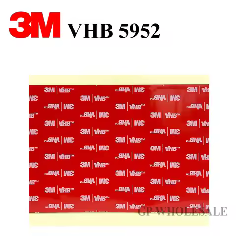 (15cm*10cm) 3M VHB 5952 Heavy Duty Double Sided Adhesive Acrylic Foam Tape Black 150mmx100mmx1.1mm