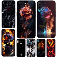 Case For Huawei Y6 Pro 2019 Y6S Y8S Y5 Prime Lite 2018 Phone Cover Marble Rose