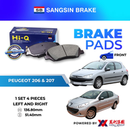 SANGSIN Brake Pad Front For Citroën Berlingo C3 C4 Xsara | Peugeot 206 208 307 2008 Partner – SP-124