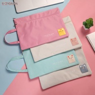 EIONG8686FT Test Paper Storage Folder, Cartoon Waterproof A4 File Folder,  Large Capacity Double Lay