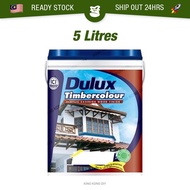 🔥READY STOCK🔥 5L ICI DULUX Timbercolour Timber Colour Acrylic Wood Finish Exterior Interior Paint Cat Kayu Luar Dalam