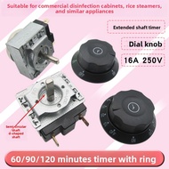 FAST SHIPCommercial Rice Steamer Sterilizer Timer 60 90 120 Minute Dial Knob with Bell Alarm Switch 