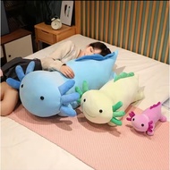 Axolotl Giant Colorful Newt Plush Toy Stuffed Cute Axolotl Salamander Fuzzy Long Plush Fish Appeasin
