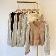 KEMEJA Rkperwira - ZNF CARDIGAN COMBINATION OF TIFA WOMEN / Oclo Combi CARDI Series / FASHION KOREAN