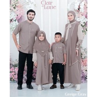 Gamis mom Aden Claire De lune by Aden Hijab Greige Gray