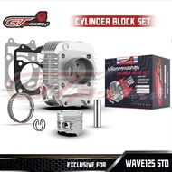 GT POWER Cylinder Block Set WAVE125 / XRM125 / RS125 STD Φ52.4MM Φ54MM Φ57MM Made In Thailand