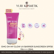OMG OH MY GLOW UV Barrier Sunscreen SPF50 PA++++ 25ml - Sunscreen with Vitamin B3+C+E Serum