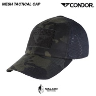 Condor - Mesh Tactical Cap [Multicam Black] หมวกแก๊ป กันแดด สีดำลายพราง มีตาข่ายด้านหลัง one size ปร