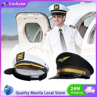 Airplane Pilot Hat Pilot Cap Decorative Adult Air Force Cap Adjustable Pilot Cosplay Costume Hat