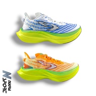 HIJAU 910 Nineten Geist Ekiden Pro Running Shoes - Orange/Green-Mint/Green-Neon