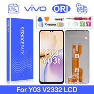 LCD WITH FRAME FOR VIVO Y03 V2332/Y03T LCD TOUCH SCREEN DIGITIZER REPLACEMENT