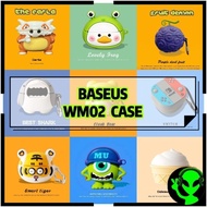 Baseus Bowie WM02 Case Cute Cartoon Wireless Earbuds Protective Soft Silicone Case Baseus Wm02 Case