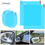1/2Pcs Car Rearview Mirror Side Window Film/ Waterproof Anti-Fog Rain-Proof Protective Car Sticker/ Bathroom Mirror Clear Sticker Accessories