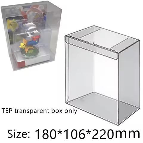 Transparent Box Protector For Mario & Luma amiibo Collect Boxes TEP Storage Game Shell Clear Display