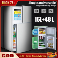 74L Refrigerator 2 Doors Inverter Household Fridge Small Size Mini Refrigerator With Chillded and Freezer Inverter 2-Door Refrigerator Save Electricity Personal Ref Space Saver