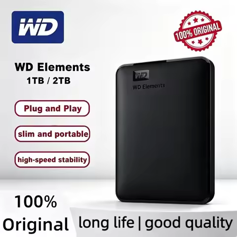 Western Digital WD External Mobile Hard Disk 2.5 Inch USB3.0 Mechanical Hard Drive 1TB 2TB 4TB 5TB 6