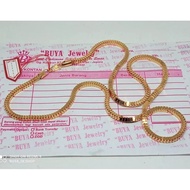 Can BE SOLD AGAIN virallll, long lasting 50cm 999 gold Milano glass necklace jewelry CAN LETTER