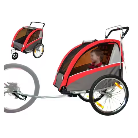 Outdoor baby walking artifact, double steel pipe shock-absorbing bicycle, travel daily, parent-child