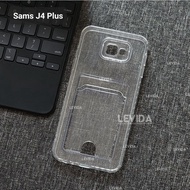 Case Samsung J4 Plus Samsung J6 Plus Samsung J7 Prime Card Case Clear Card Slot Case Samsung J4 Plus J6 Plus J7 Prime