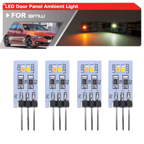 4/10PCs LED Door Panel Ambient Lights For BMW 2 3 4 5 7 Series F48 X1 F82 F83 M4 F45 F46 F30 F31 F34