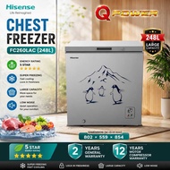 HISENSE CHEST FREEZER  8 IN 1 FUNCTION  GROSS 248L/NET 198L FC-258DAW