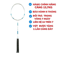 Vợt cầu lông SPORTHOUSE MH2 Khung Carbon 46T Màu Trắng Xanh