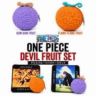One Piece Devil Fruit Pass Case Set Gum-Gum Fruit Flame-Flame Fruit Japan