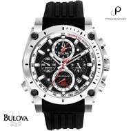 Bulova Precisionist Chronograph (1/1000 of a second) Carbon Dial Rubber Strap Watch