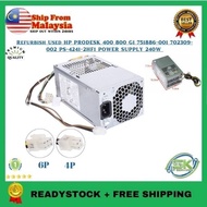 Refurbish Used HP PRODESK 400 800 G1 751886-001 702309-002 PS-4241-2HF1 POWER SUPPLY 240W