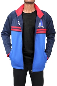 Mens Track Lightweight Sports Jacket | Football Track Jacket | Football Coach Track Blue Polyester J