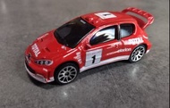Majorette 雪鐵龍 標緻 Peugeot 206 WRC Rally 1/64 合金車 包平郵 絕版  車迷收藏