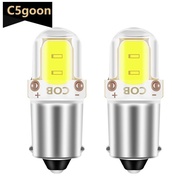 C5GOON 2Pcs BA9S Car 2LED LED 3W LED COB Bulb Interior License Plate Light Marker Reading Auto Lamp 