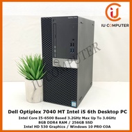 DELL OPTIPLEX 7040 MT INTEL CORE I5-6500 8GB RAM 256GB SSD USED DESKTOP REFURBISHED PC
