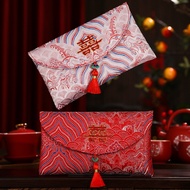 Ready Stock 2025 red envelope new Style wedding high-end Dedicated Modified Personalized Fabric Ten 