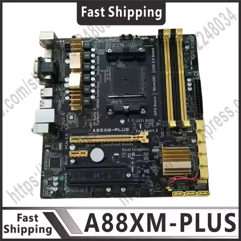 Socket FM2/FM2+motherboard A88XM-PLUS motherboard A88X DDR3 64GB PCI-E 3.0 SATA III USB3.0 Micro ATX