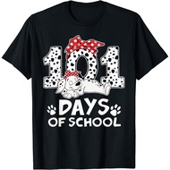 100 Days Of School Dalmatian Dog   100 Days Smarter Gift T-Shirt